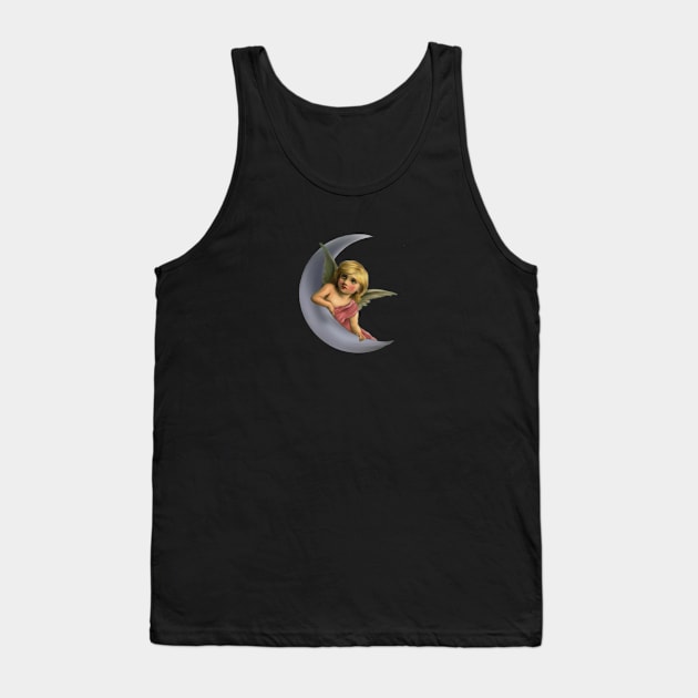 Angel and moon artwork Tank Top by Dope_Design